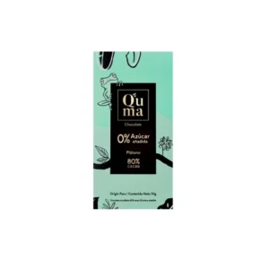 Chocolate con Banana 80% Cacao Sin Azúcar - Q´uma