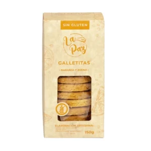 Galletas de Naranja Sin Gluten 150grs - La Paz