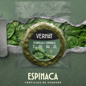 Tortillas de Vegetales x8 Espinaca